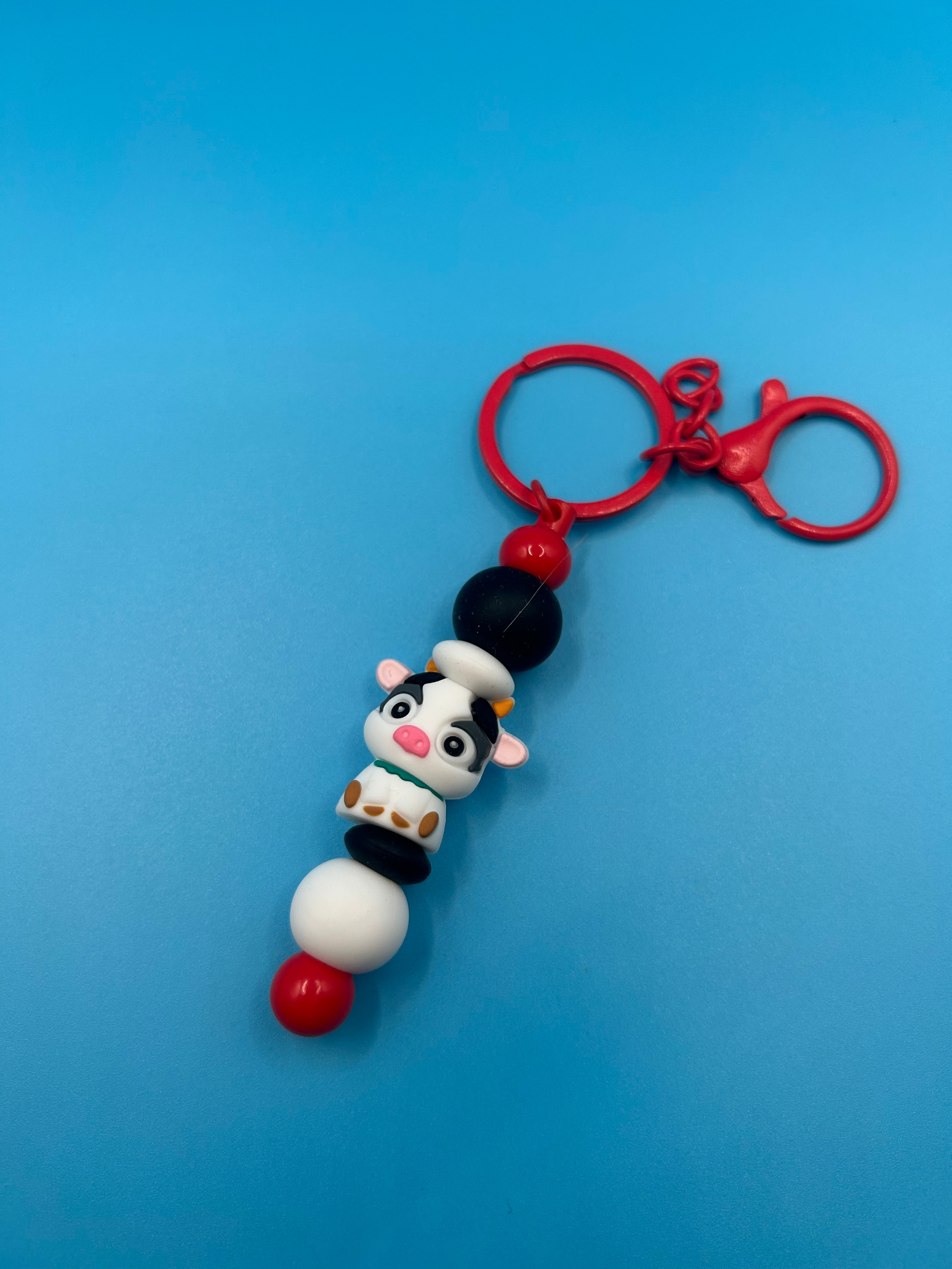 Cow Keychain