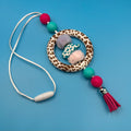 Fuzzy Cowgirl Car Charm