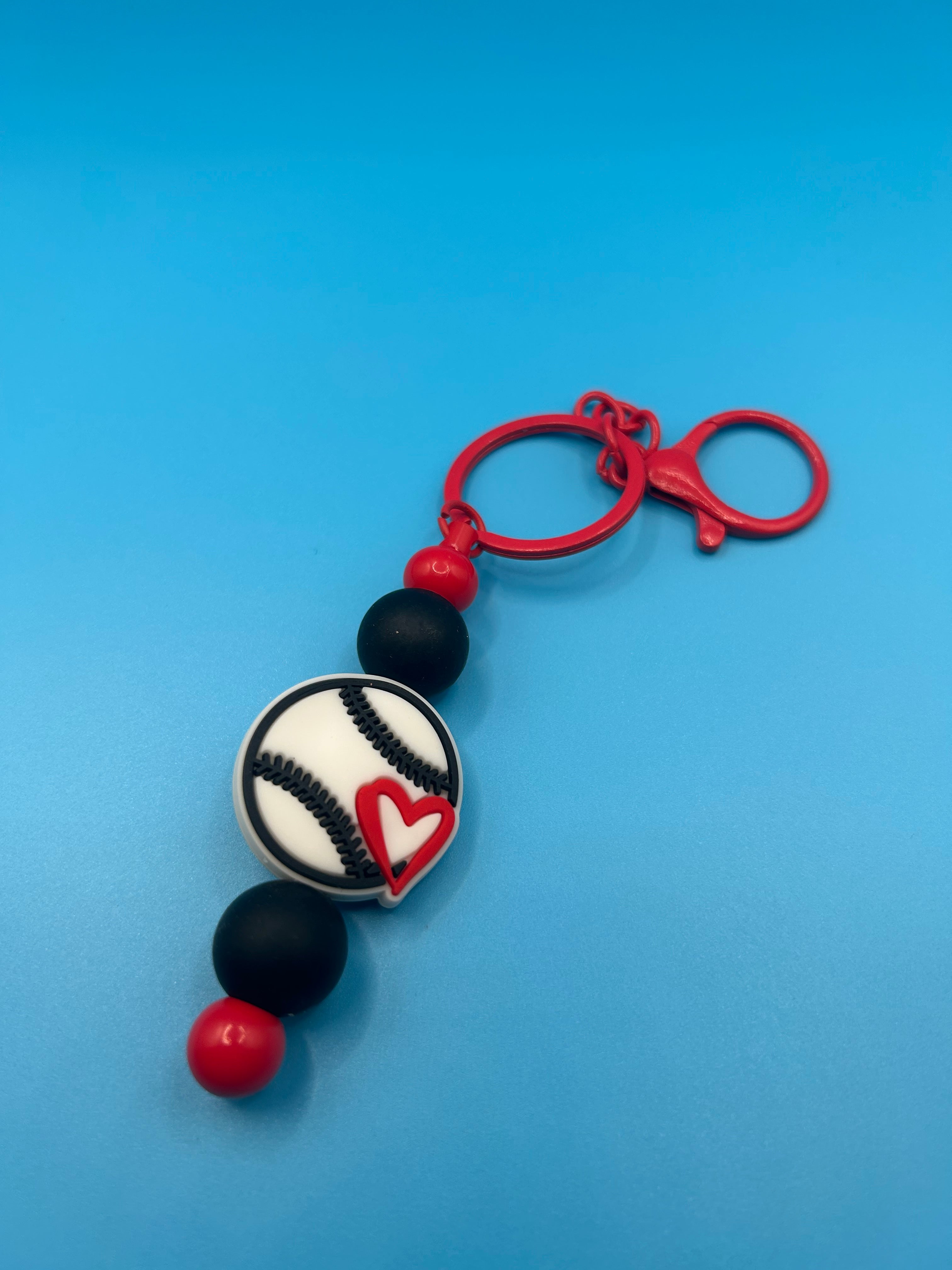 Baseball Love Keychain