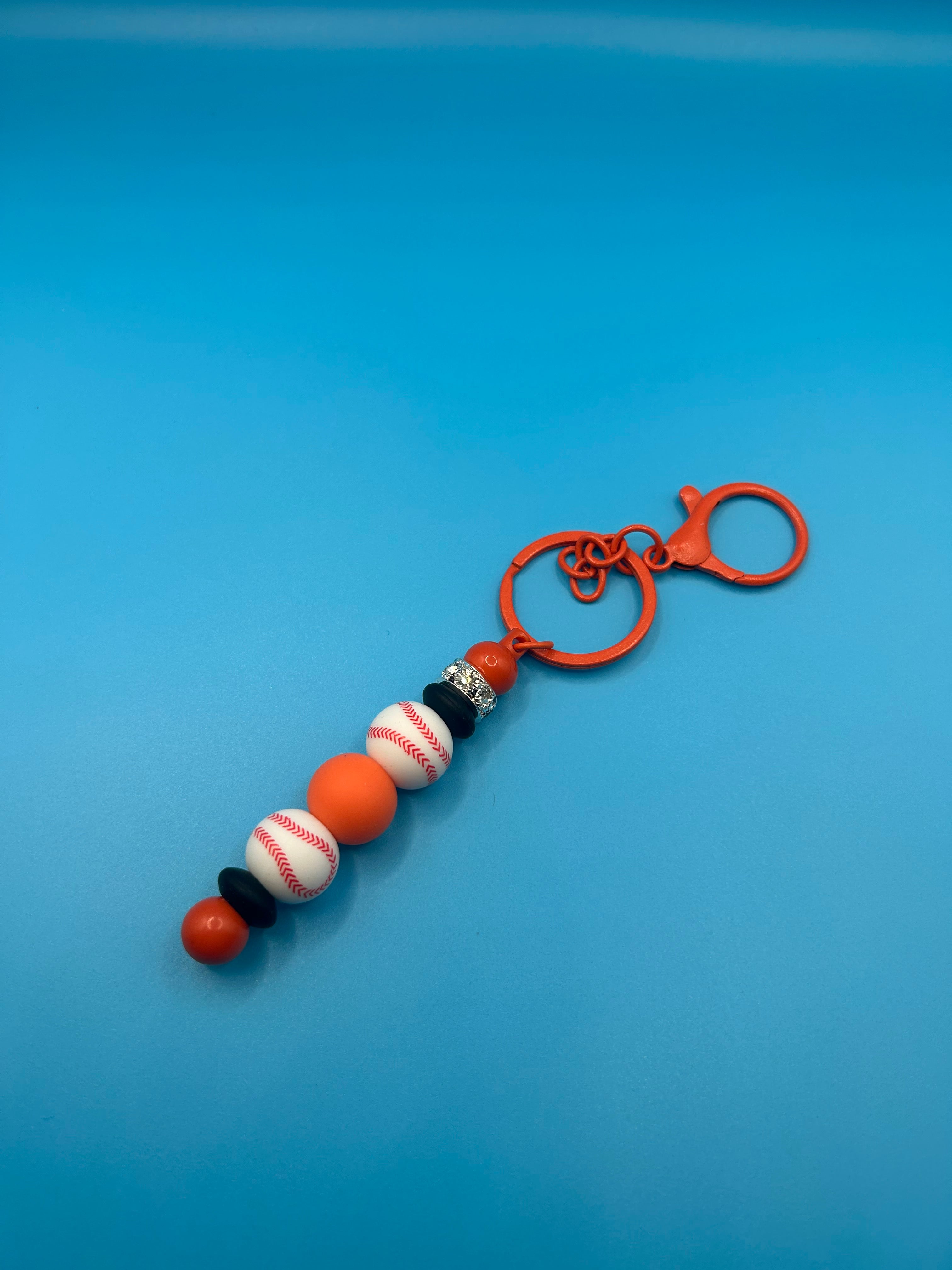 Orioles-inspired Baseball Keychain