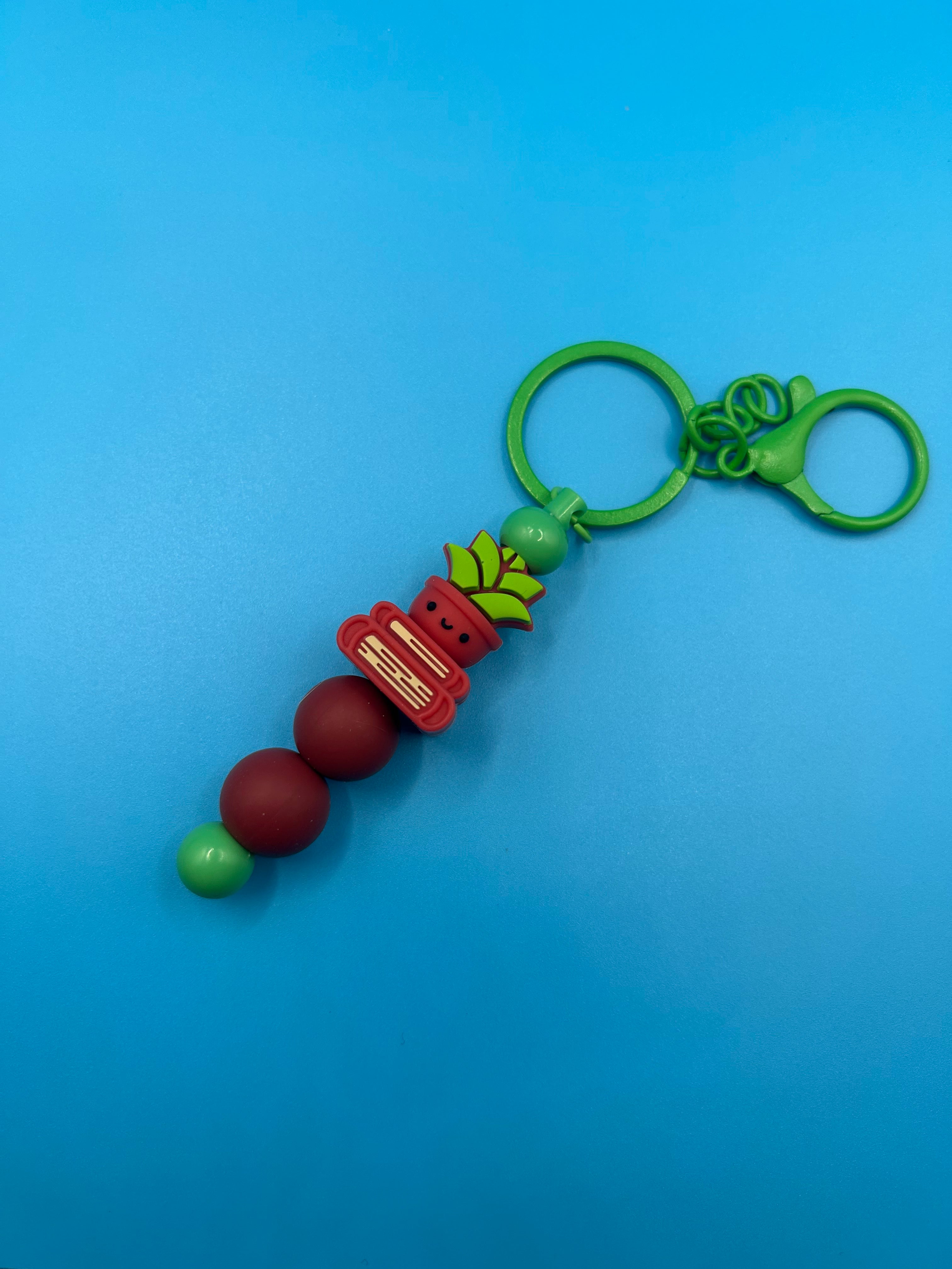 Plant/Book Lover Keychain