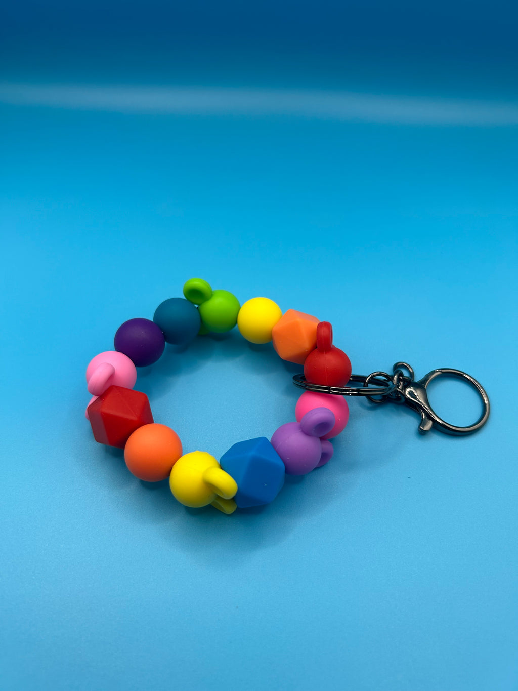 Rainbow Mickey Keychain
