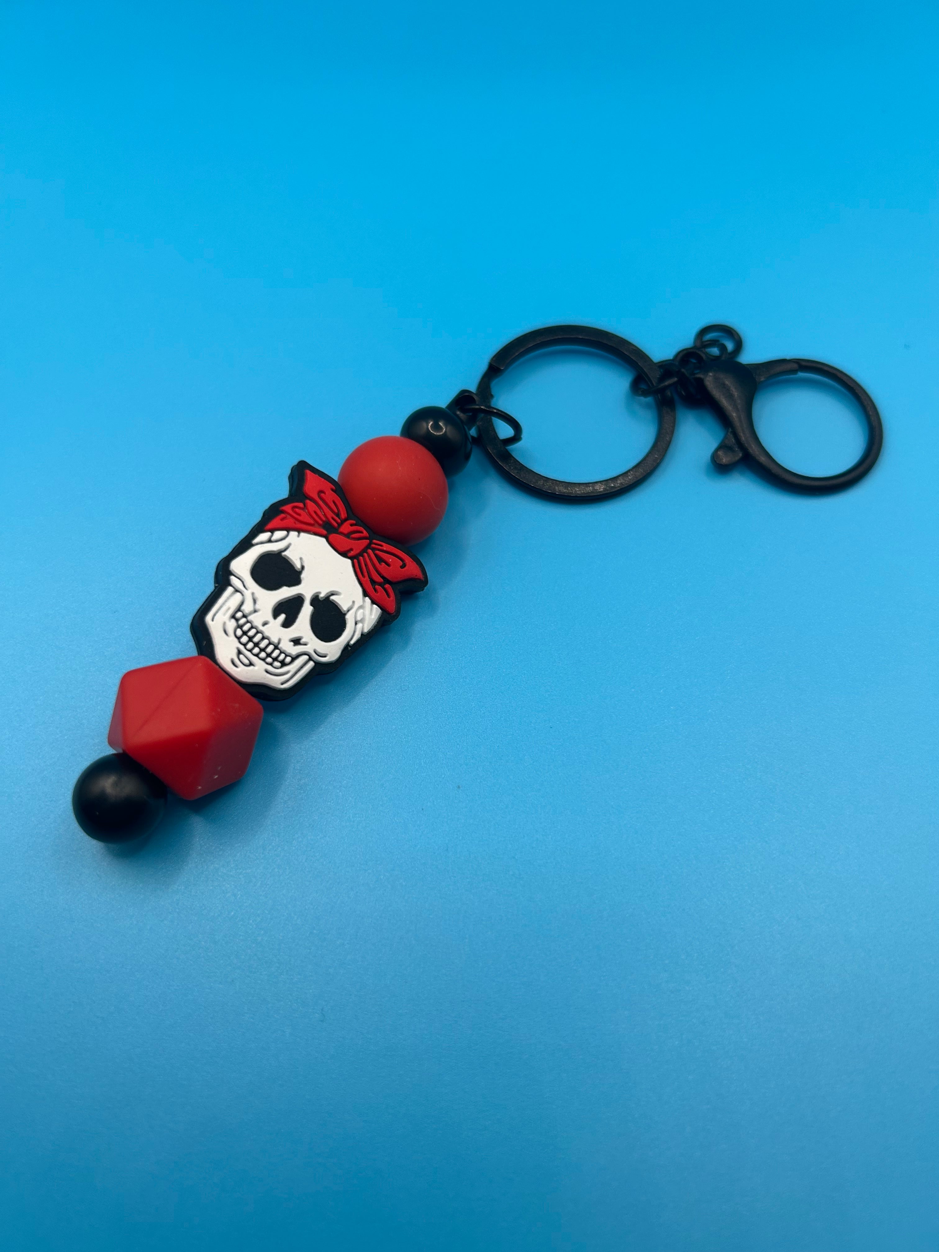 Rosie Skull Keychain