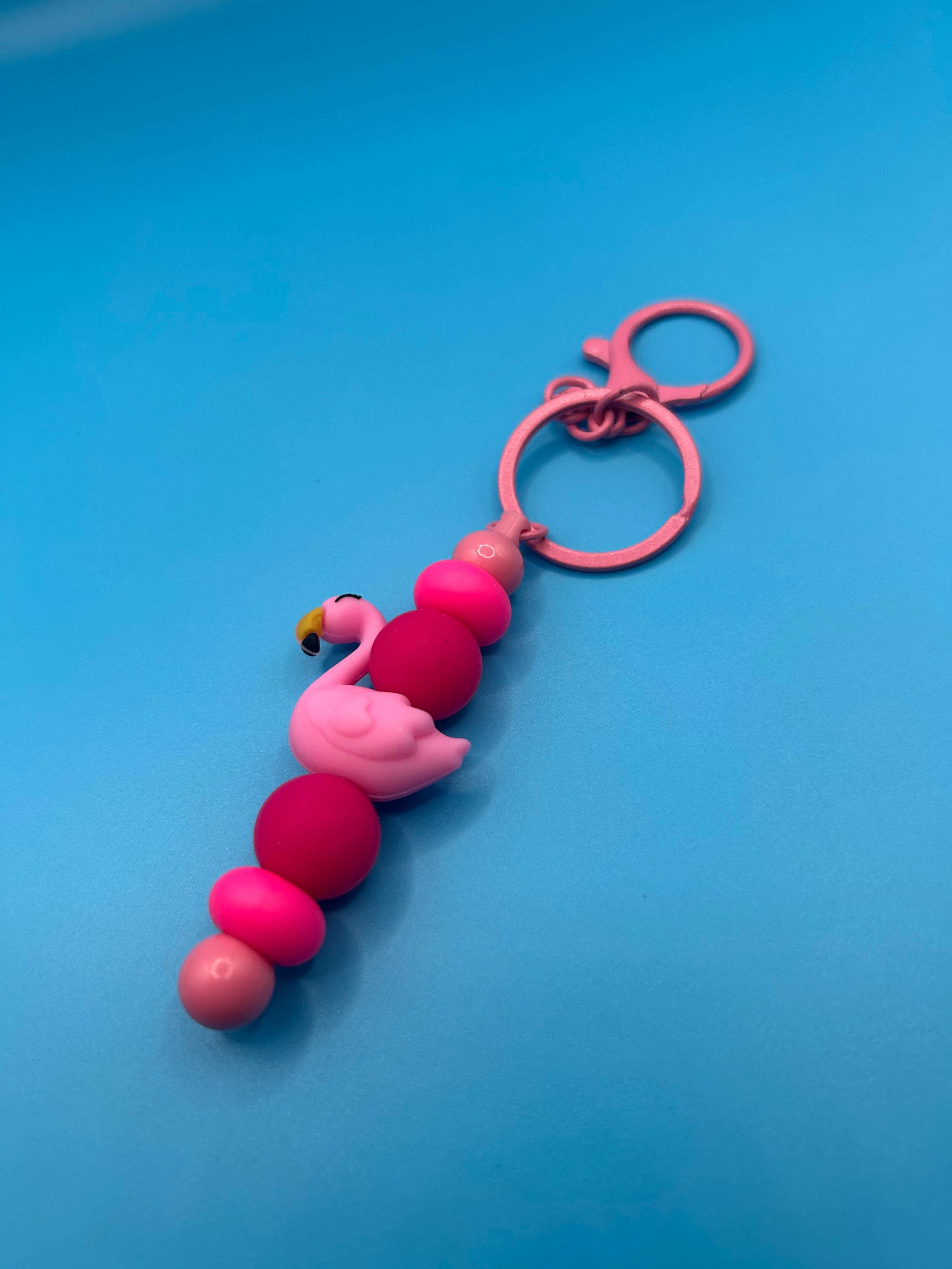 Flamingo Fun Keychain