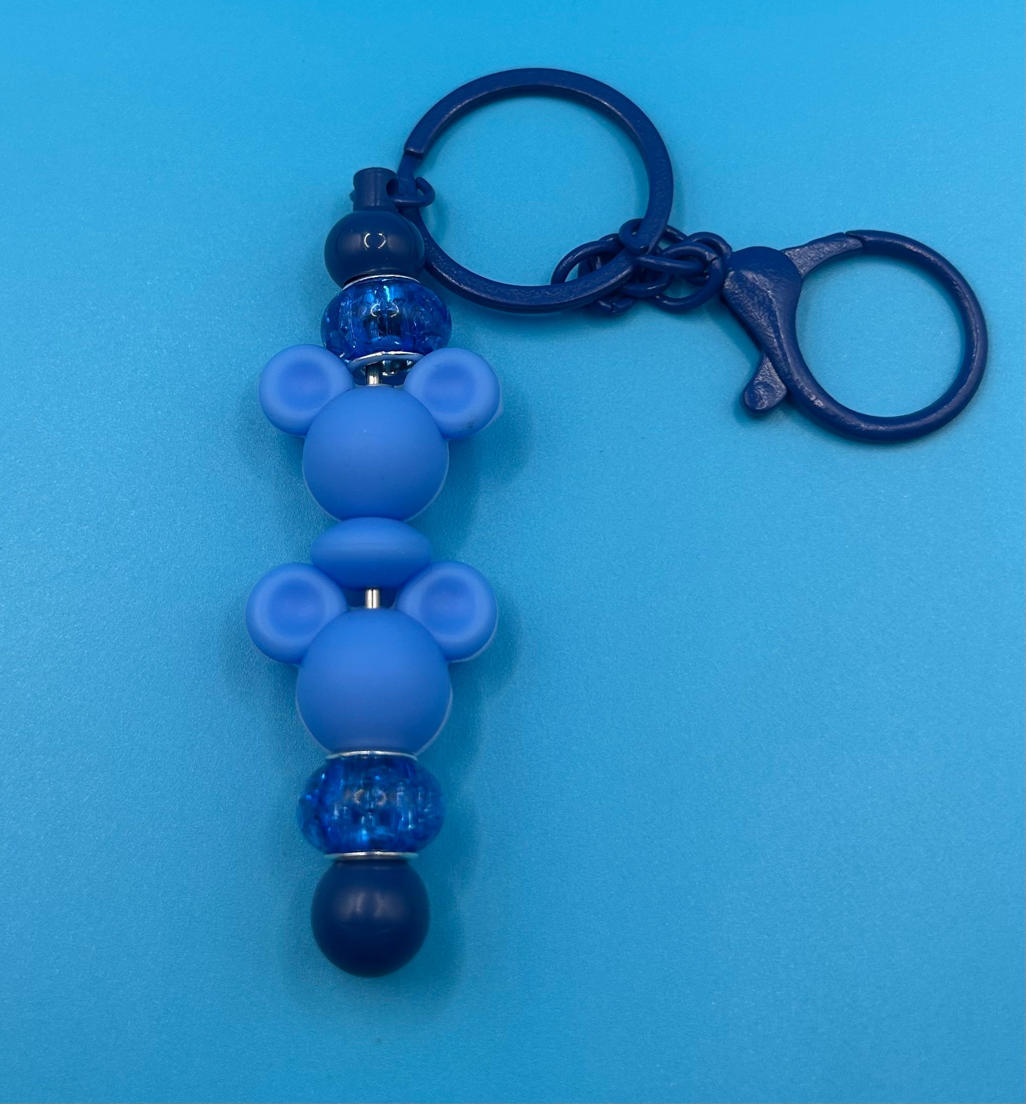 Blue Mickey Keychain