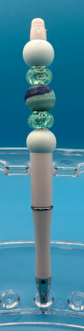 Teal Beaded Pen