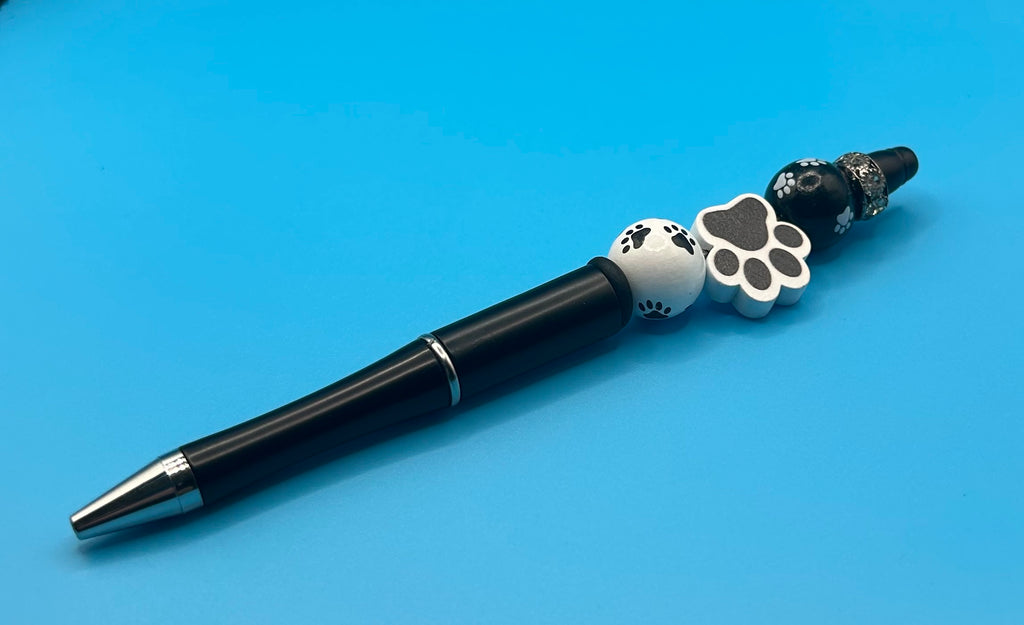 Black Pawprint Pebs (set of 2)