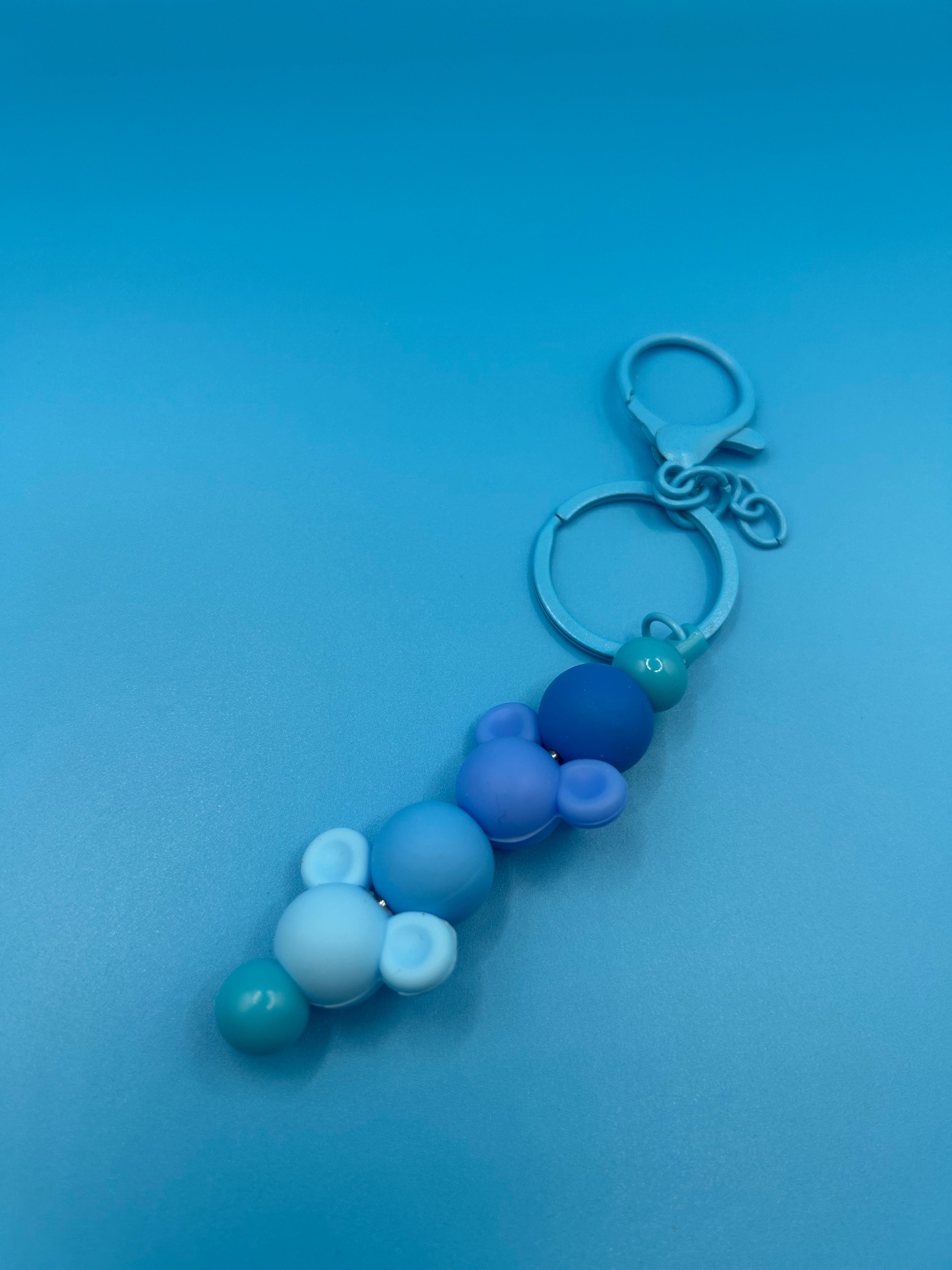 Blue Mickey Keychain