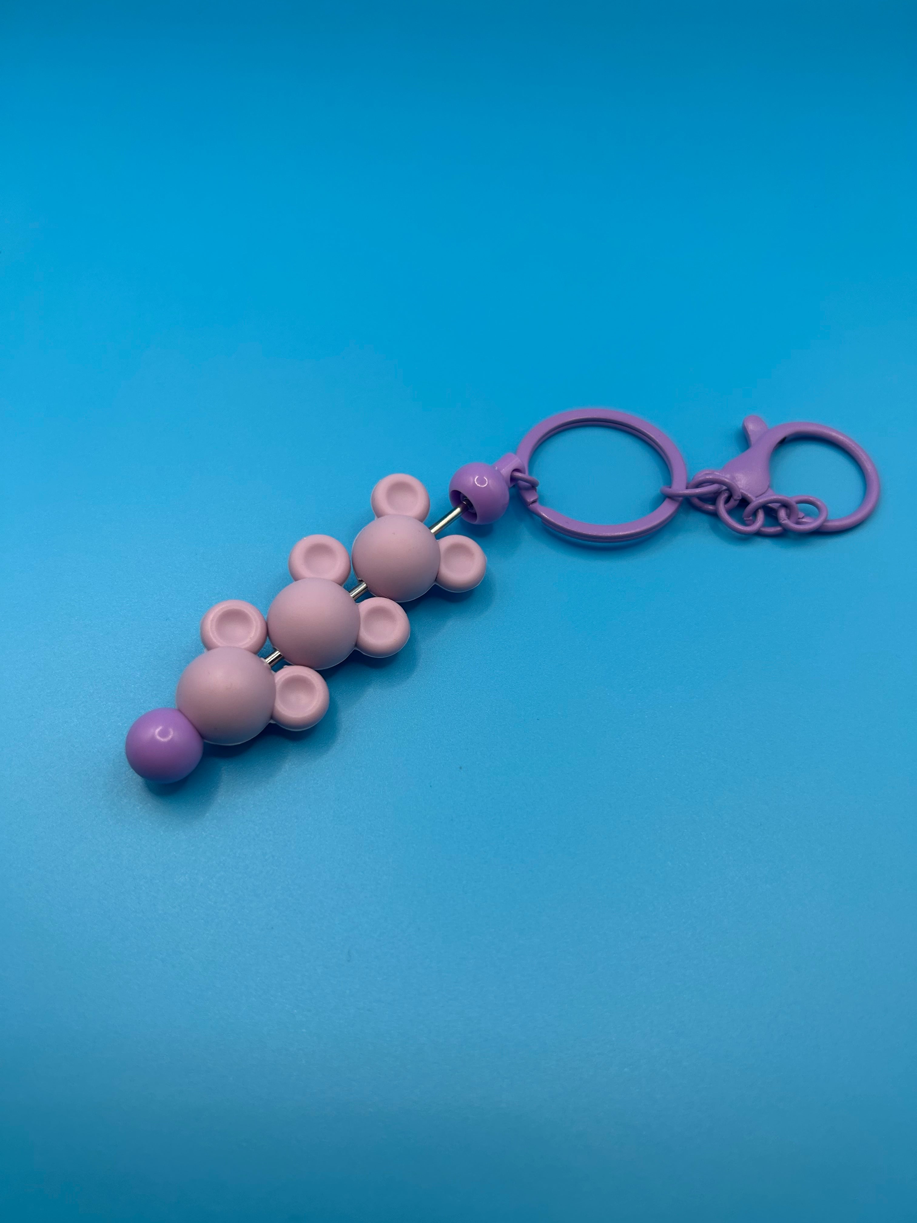Purple Mickey Keychain