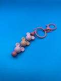 Purple Hombre Mickey Keychain