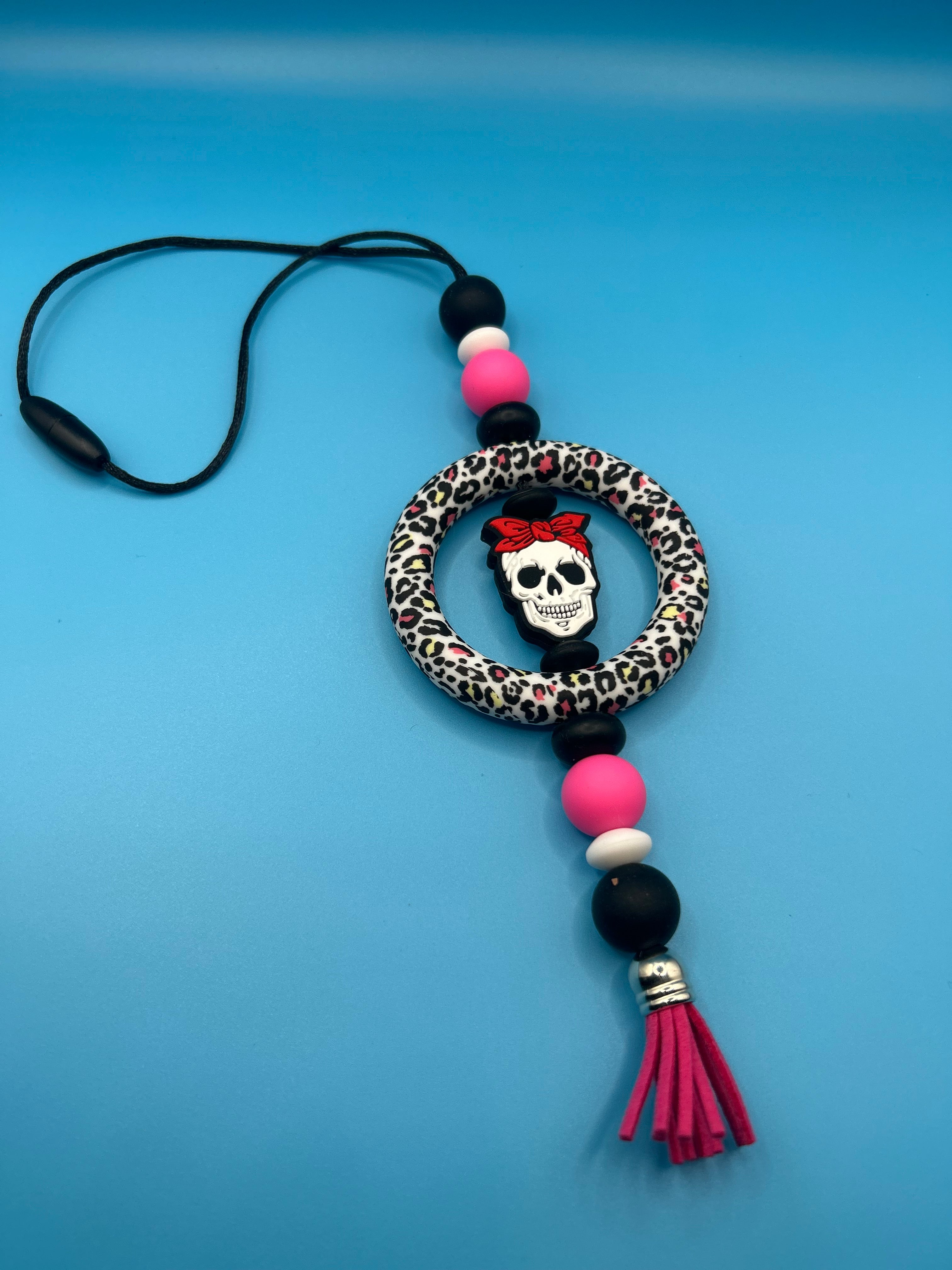 Rosie Skeleton Car Charm