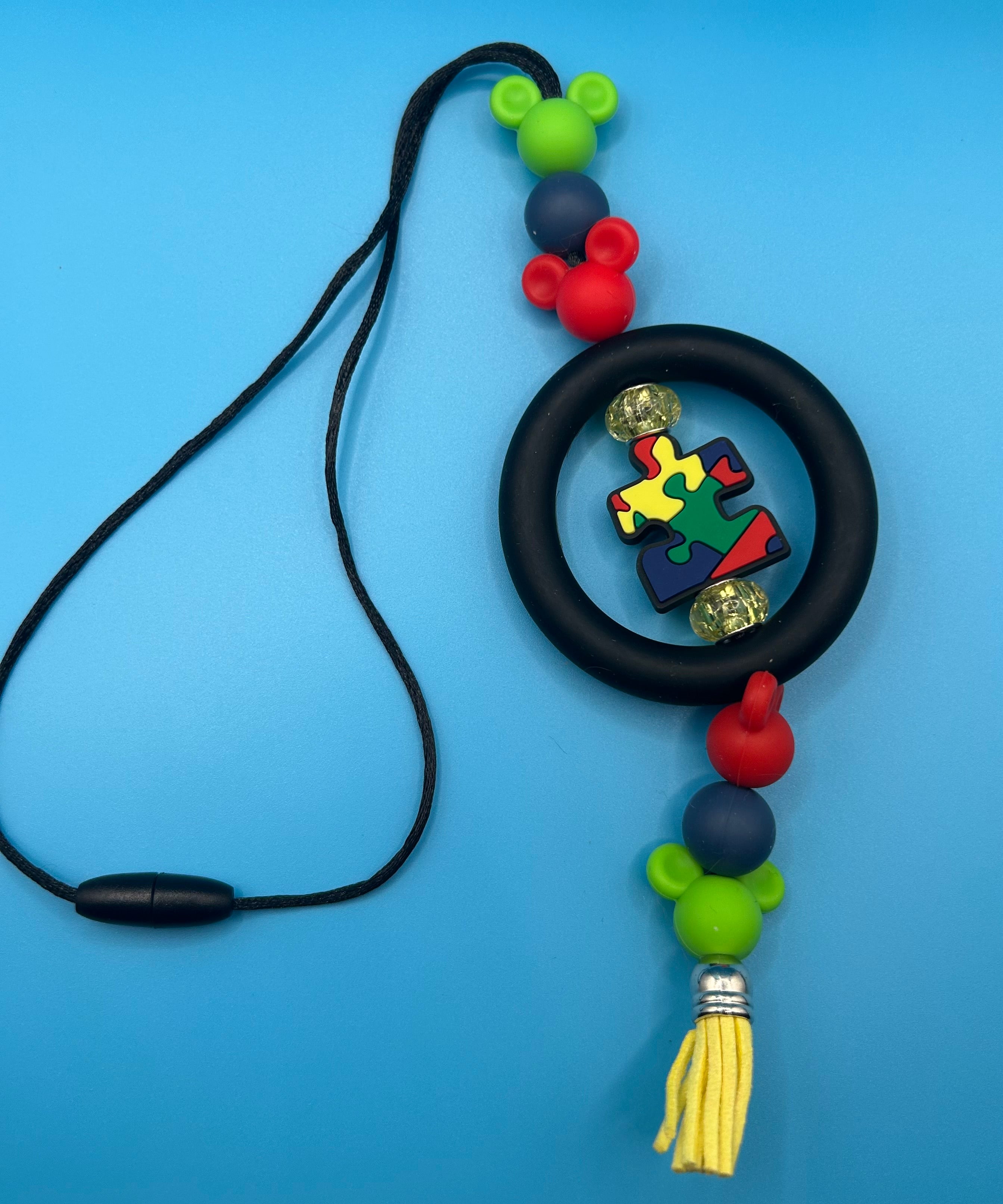 Autism Puzzlepiece Car Charm
