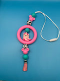 Pink Mickey/Cowgirl Car Charm