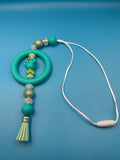 Teal Mickey Car Charm
